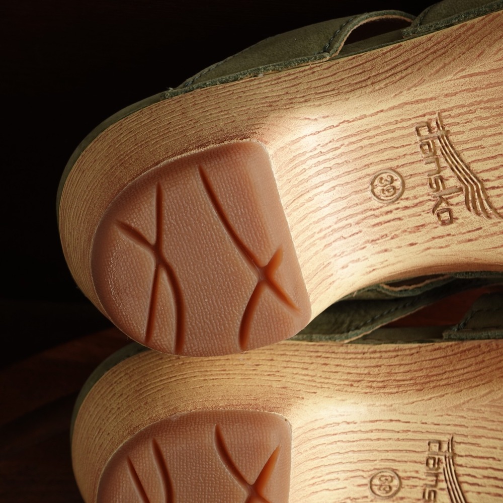 Dansko Sandals Womens SZ EU 39 US 8.5-9 Green Lyndi Slide Comfort Coastal Shoes - Picture 13 of 15
